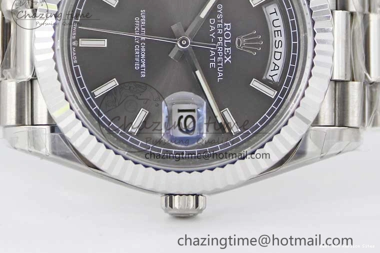 AAA Replica Watches Practical Best on 904L SS A Day TWF Bracelet Date 40mm SS Steel Grey 2358 Dial 1:1 Edition 0102